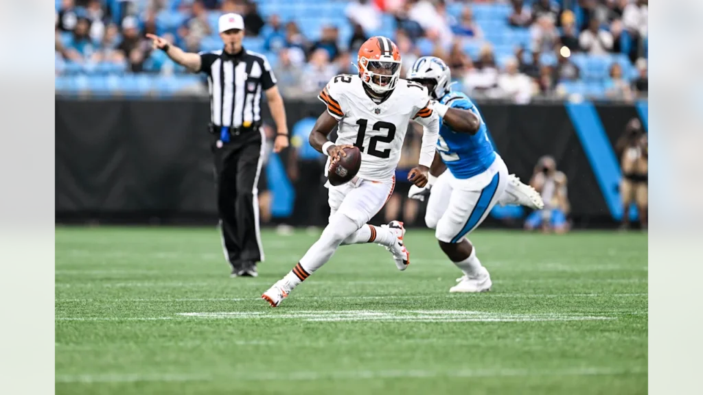 cleveland browns vs carolina panthers match player stats