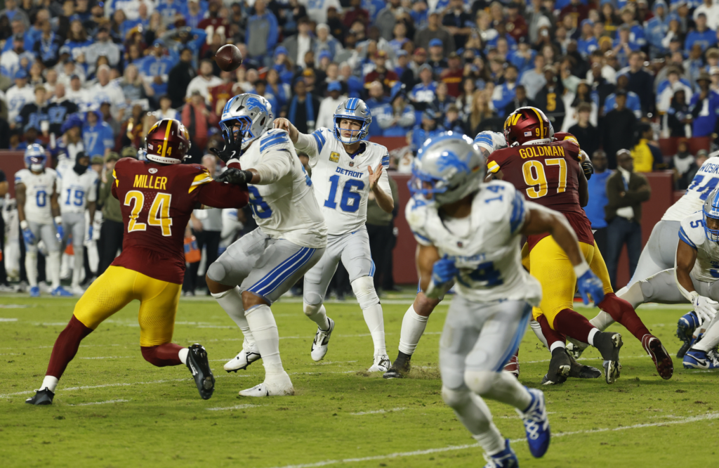 Washington Commanders vs Detroit Lions Match Player Stats