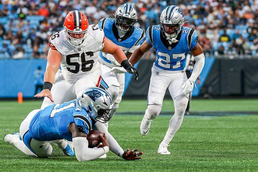 cleveland browns vs carolina panthers match player stats