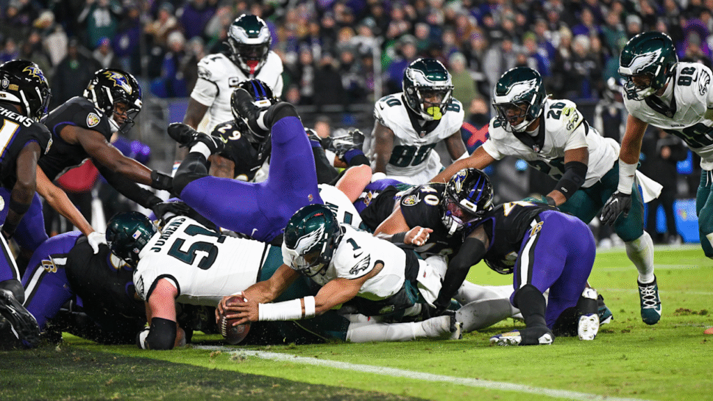 philadelphia eagles vs baltimore ravens match player stats
