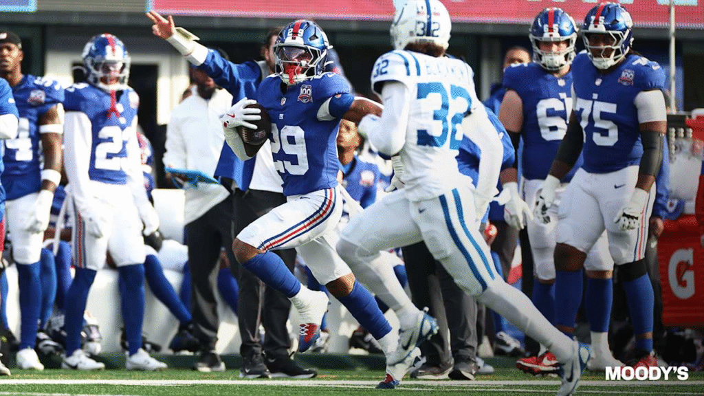 Colts vs New York Giants Match Player Stats