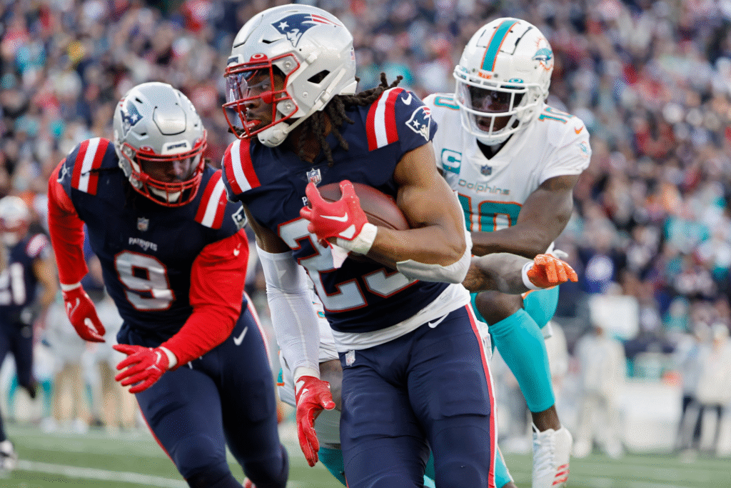 New England Patriots vs Miami Dolphins Match Player Stats