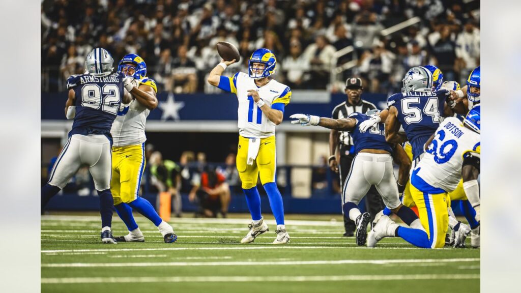 dallas cowboys vs los angeles rams match player stats